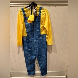 MINION ILLUMINATION Size Large Child Blue Pants & Yellow Top Dance Costu…